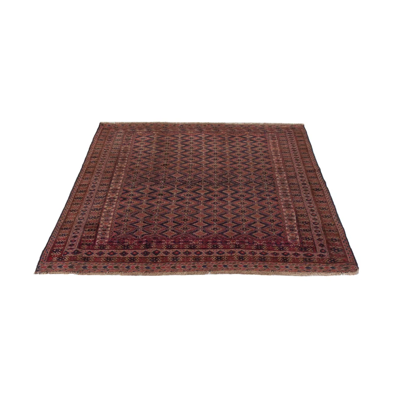 Kelim Afghan Teppich 150x192cm - dunkelrot