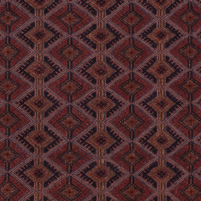 Kelim Afghan Teppich 146x193cm - dunkelrot