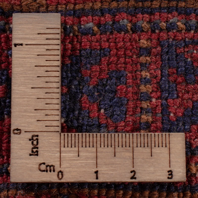 Kelim Afghan Teppich 146x193cm - dunkelrot