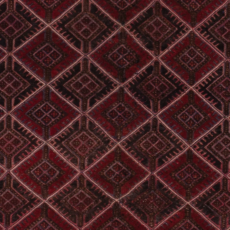 Kelim Afghan Teppich 155x184cm - dunkelrot
