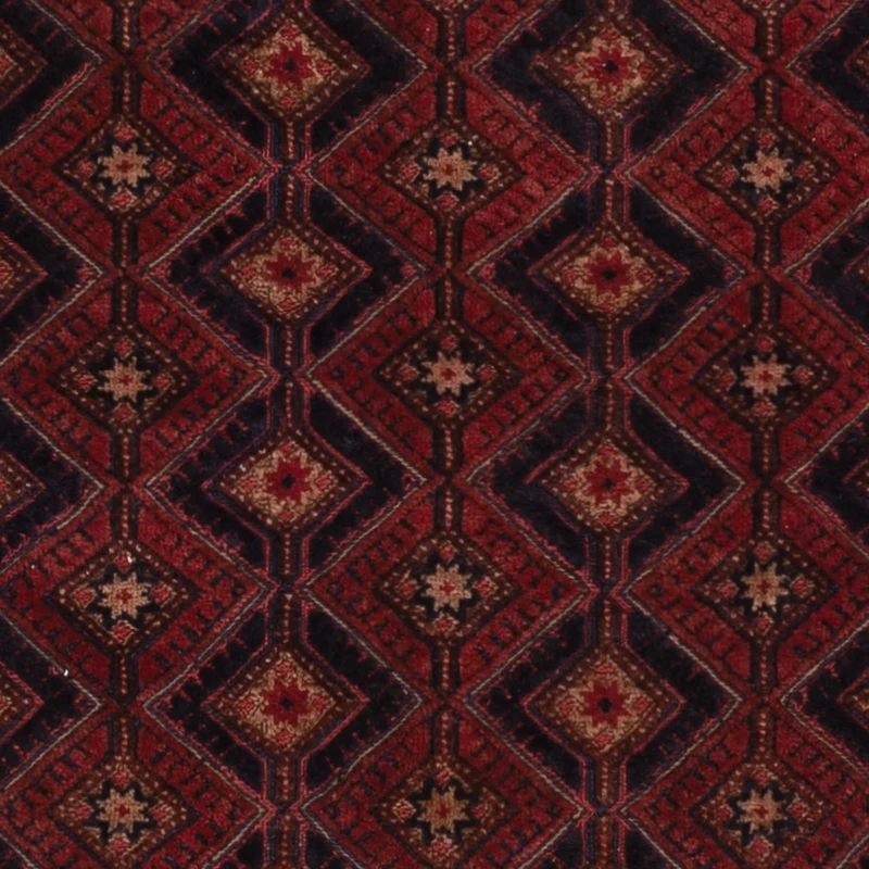 Kelim Afghan Teppich 146x197cm - dunkelrot