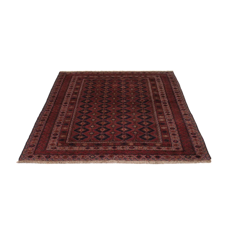 Kelim Afghan Teppich 146x197cm - dunkelrot