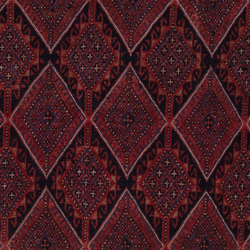 Kelim Afghan Teppich 146x197cm - dunkelrot