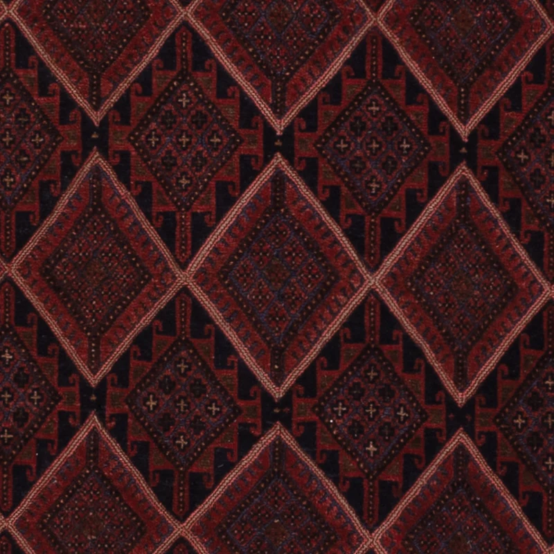 Kelim Teppich - Oriental - 140 x 203 cm - dunkelrot