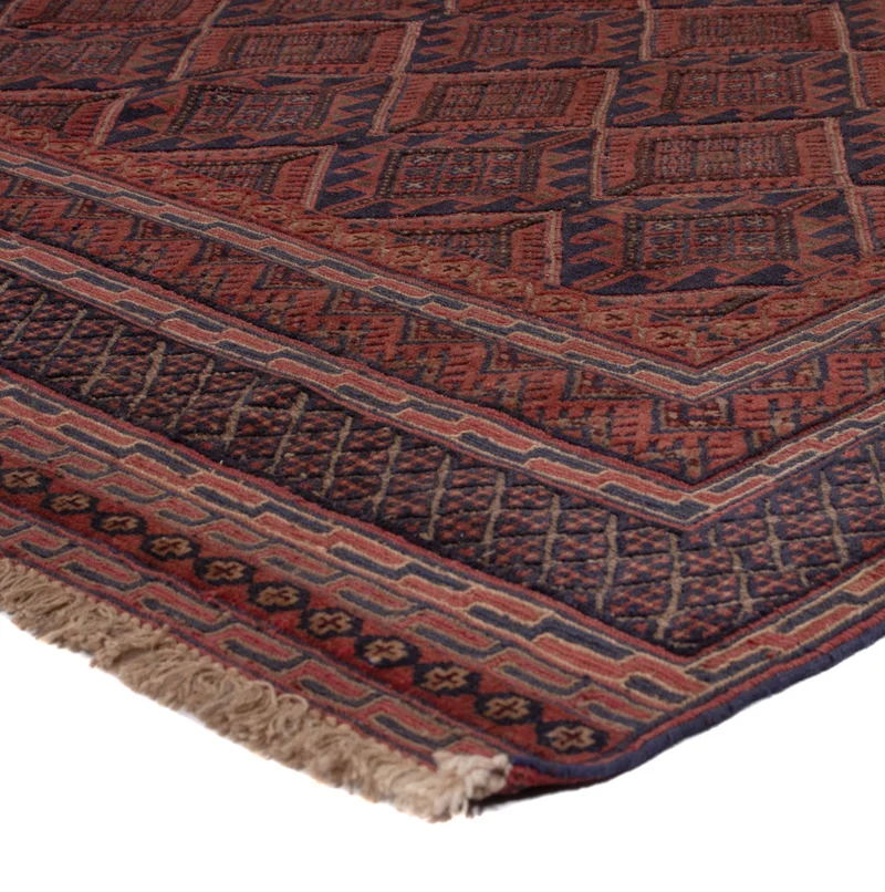 Kelim Teppich - Oriental - 140 x 203 cm - dunkelrot