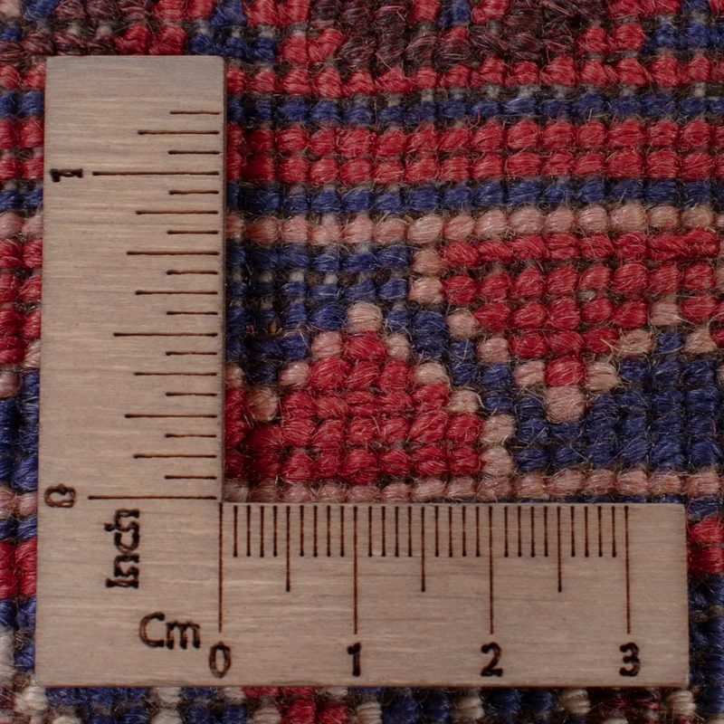Kelim Afghan Teppich 148x192cm - dunkelrot