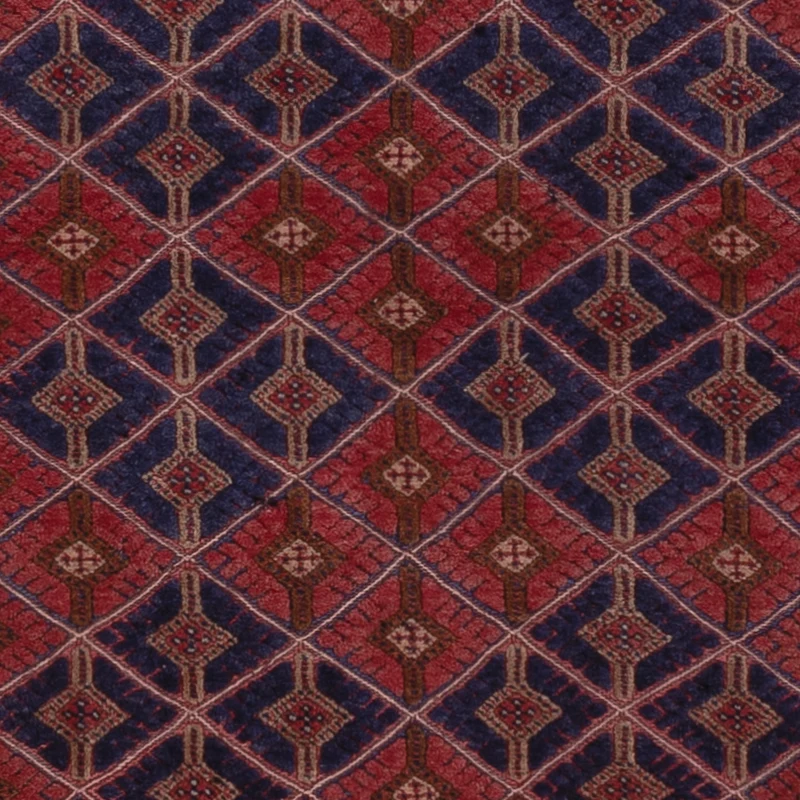 Kelim Afghan Teppich 160x178cm - dunkelrot