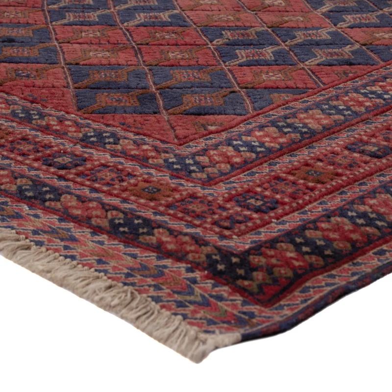 Kelim Afghan Teppich 160x178cm - dunkelrot