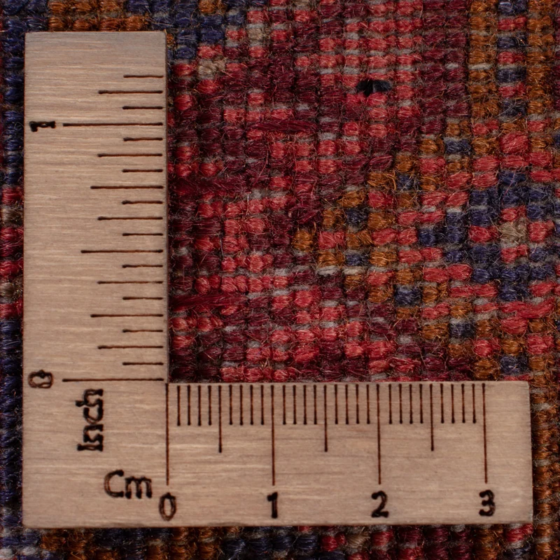 Kelim Afghan Teppich 144x196cm - dunkelrot