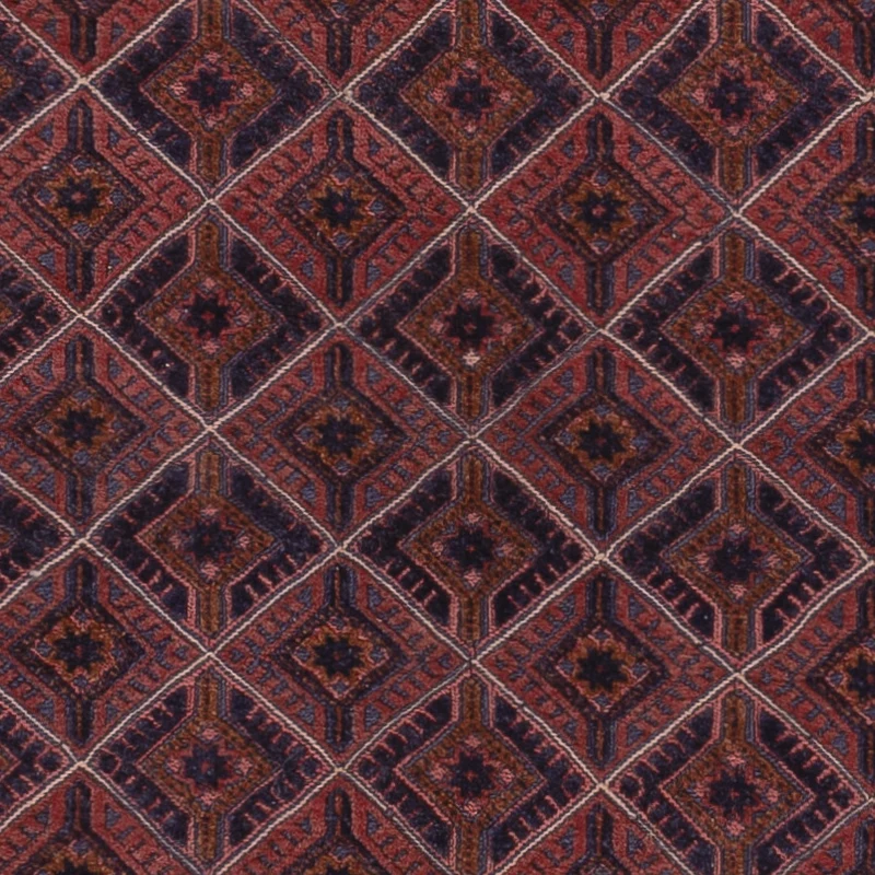 Kelim Afghan Teppich 141x186cm - dunkelrot
