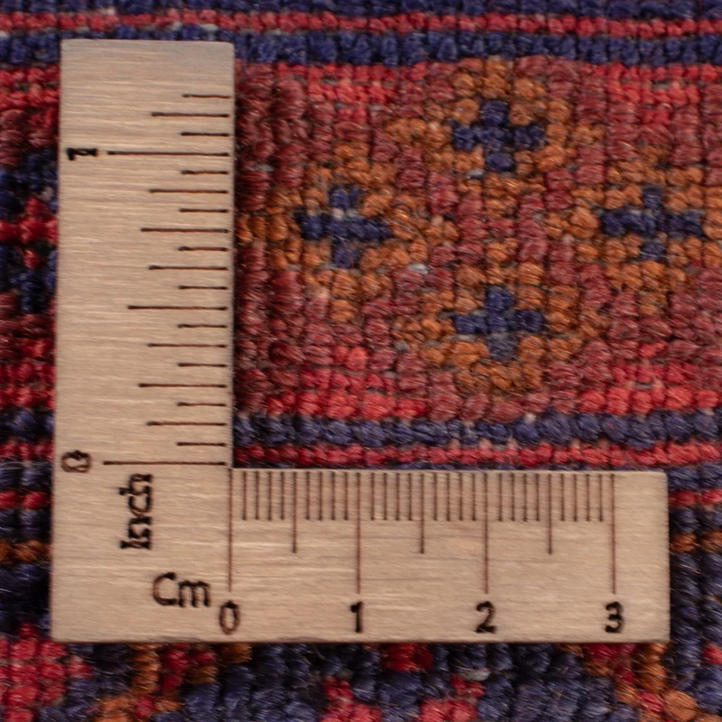 Kelim Afghan Teppich 141x186cm - dunkelrot