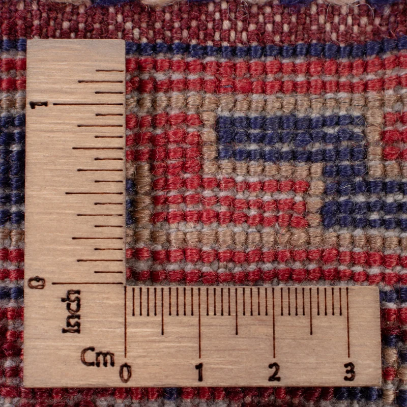 Kelim Afghan Teppich 143x188cm - dunkelrot