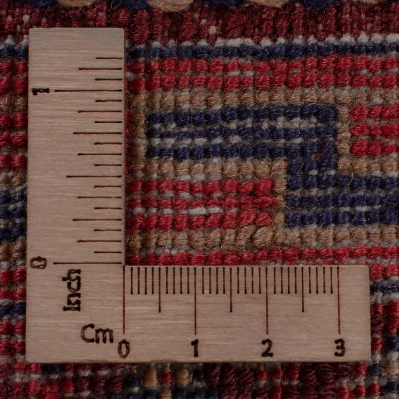 Kelim Afghan Teppich 143x186cm - dunkelrot