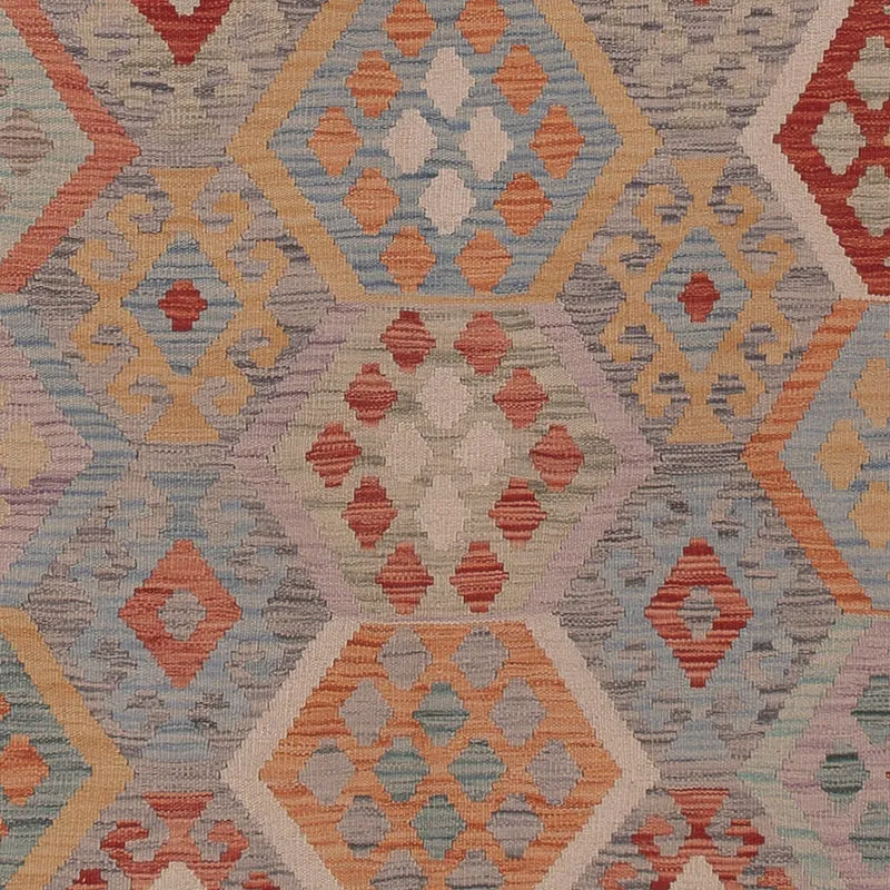 Kelim Maimene Teppich 256x367cm - mehrfarbig