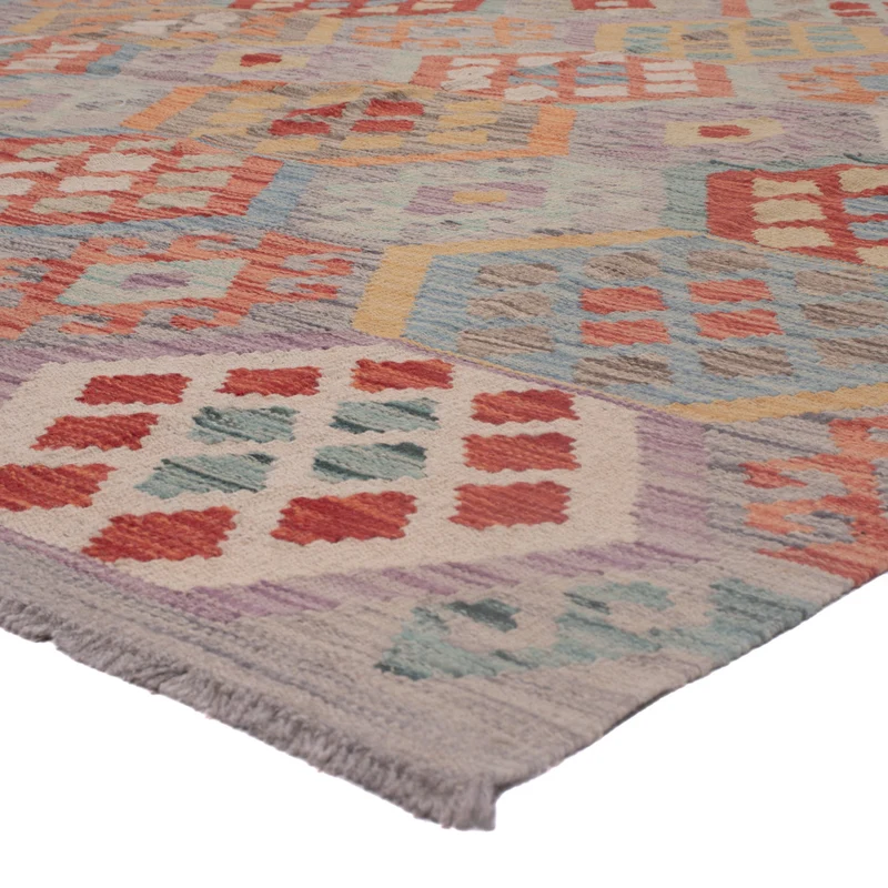 Kelim Maimene Teppich 256x367cm - mehrfarbig