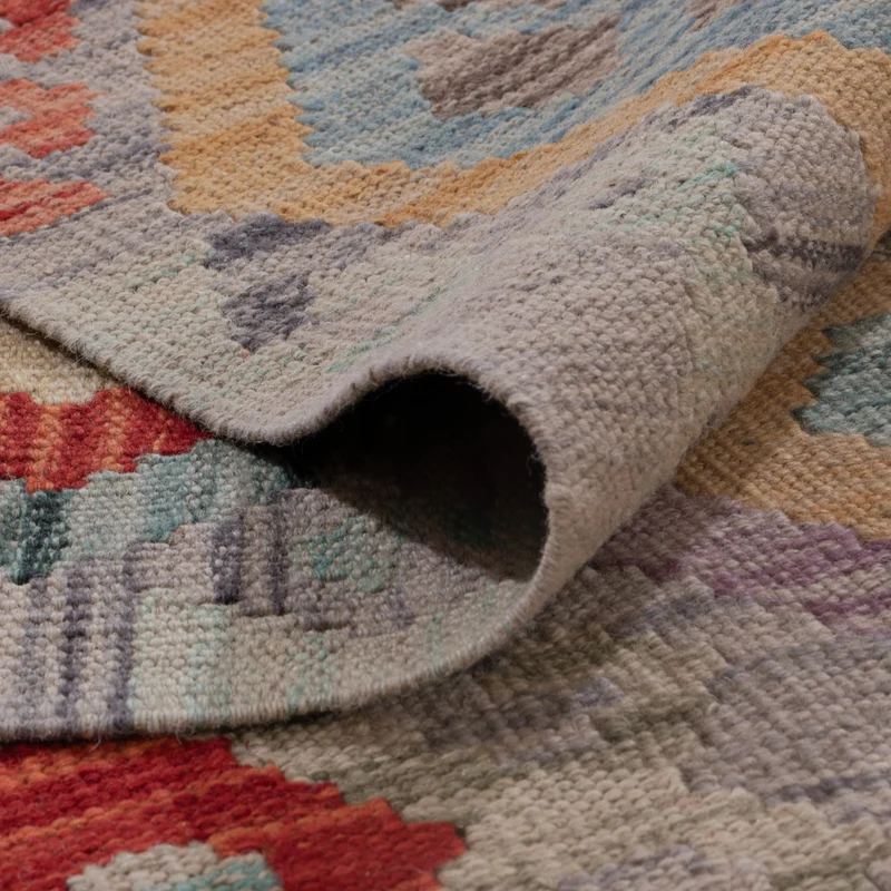 Kelim Maimene Teppich 256x367cm - mehrfarbig
