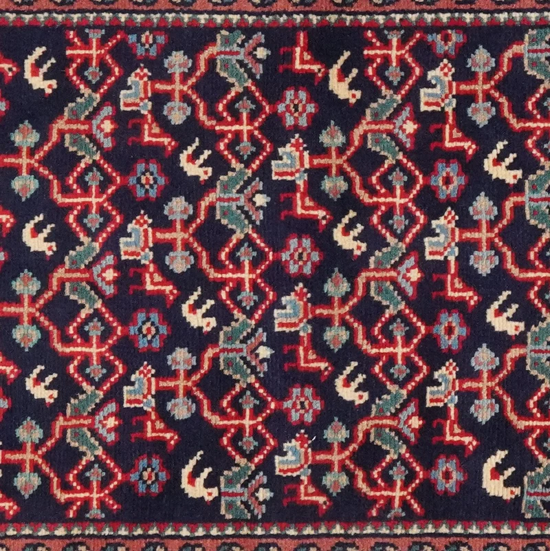 Assadabad · Handgeknüpft – Blau, 236x72 cm