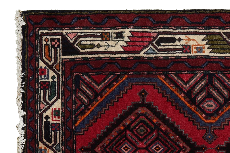 Zagheh · Handgeknüpft – Rot, 135x75 cm