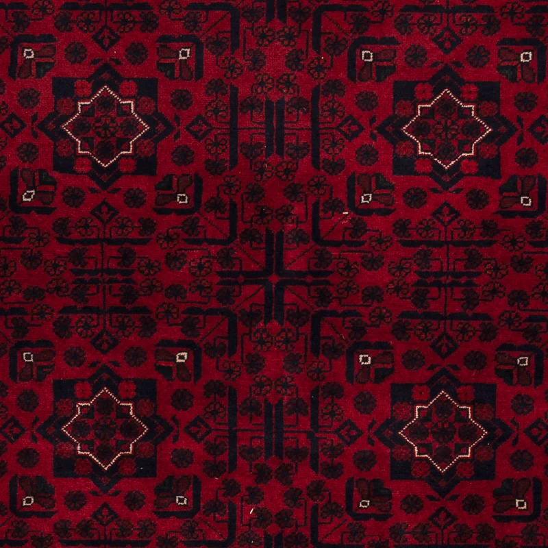 Afghan Teppich - Kunduz - 164 x 235 cm - dunkelrot