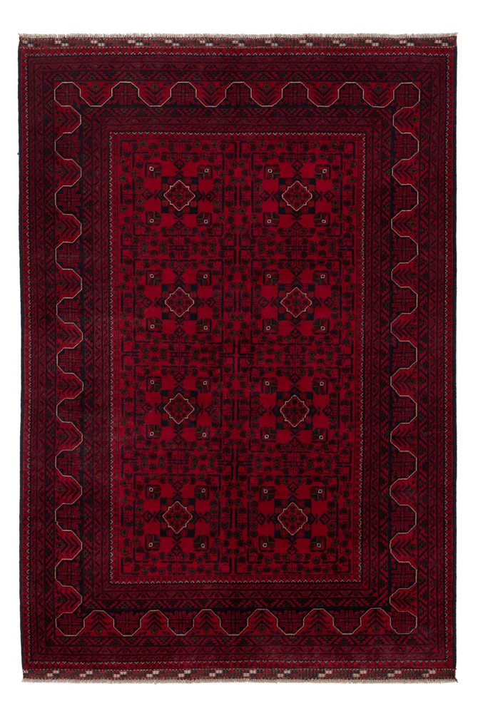 Khal Mohammadi Teppich 161x242cm - Orientteppich - dunkelrot