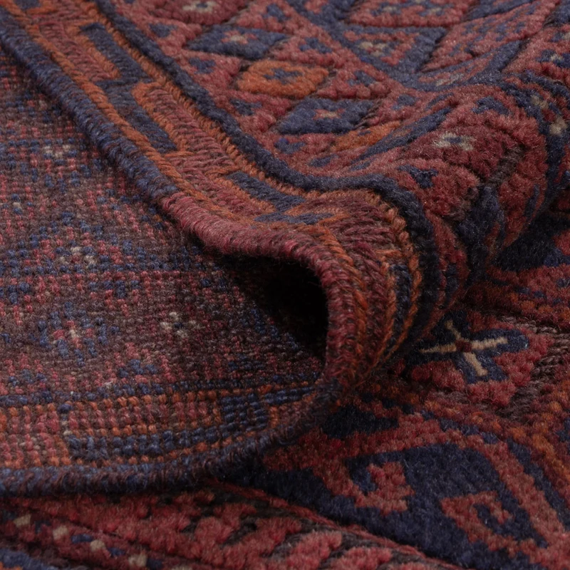Kelim Afghan Teppich 158x198cm - dunkelbeige