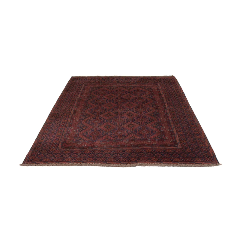 Kelim Afghan Teppich 158x198cm - dunkelbeige