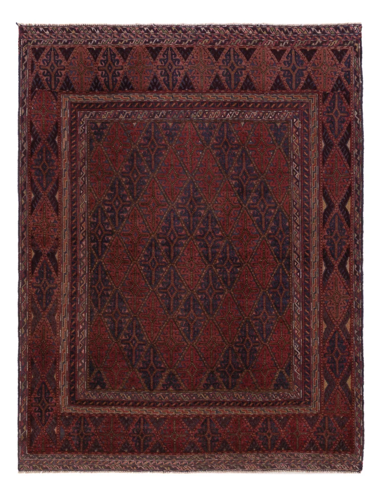 Kelim Afghan Teppich 155x204cm - dunkelbeige