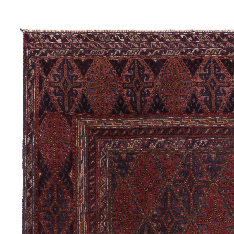 Kelim Afghan Teppich 155x204cm - dunkelbeige