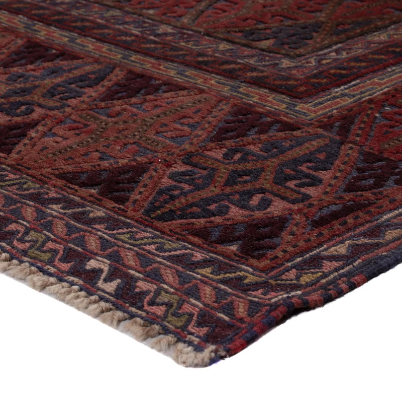 Kelim Afghan Teppich 155x204cm - dunkelbeige