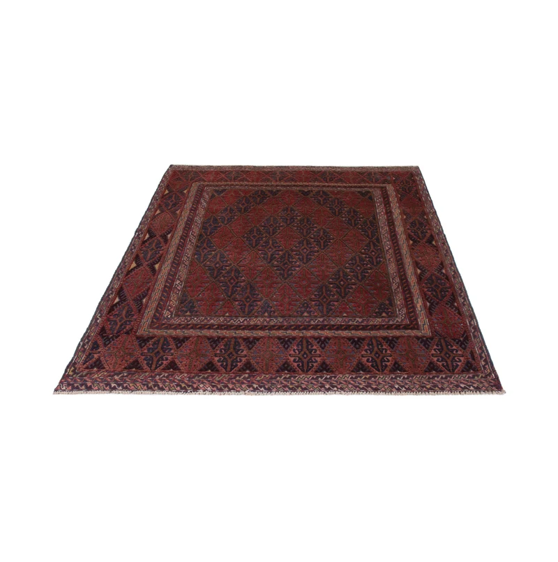 Kelim Afghan Teppich 155x204cm - dunkelbeige