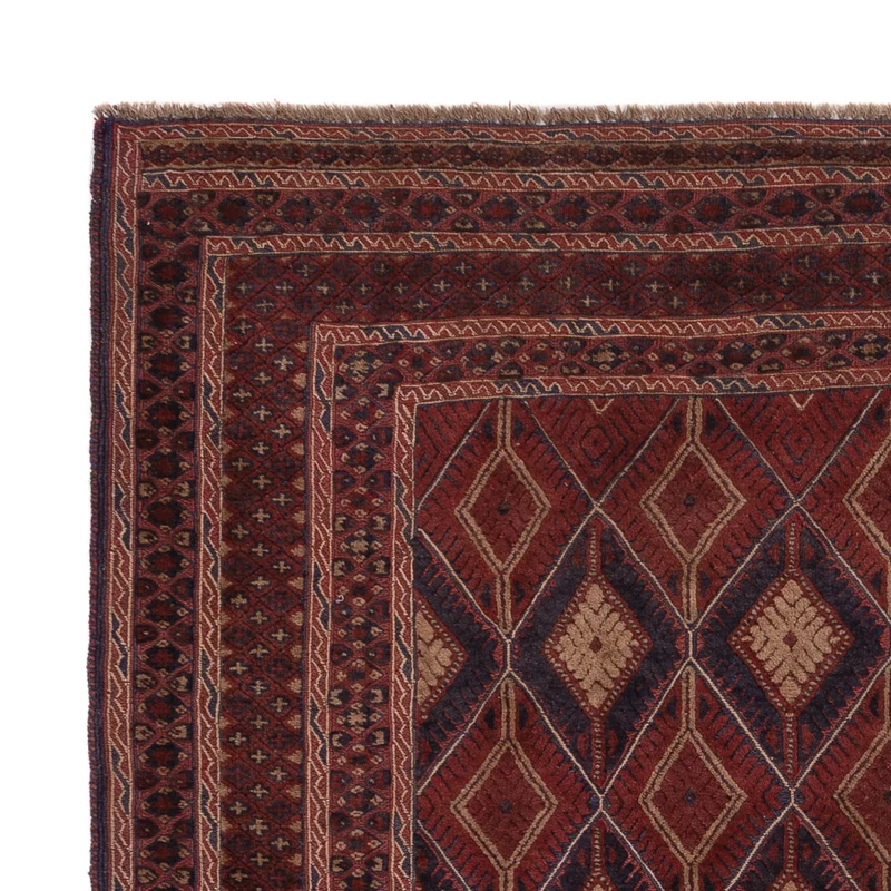 Kelim Afghan Teppich 164x190cm - dunkelbeige