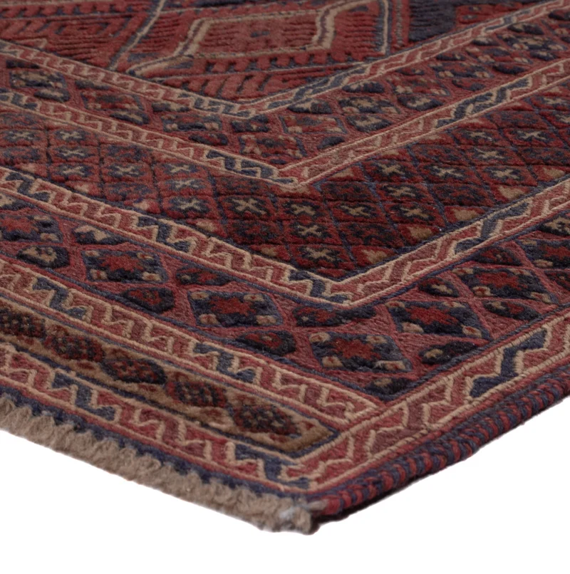 Kelim Afghan Teppich 164x190cm - dunkelbeige