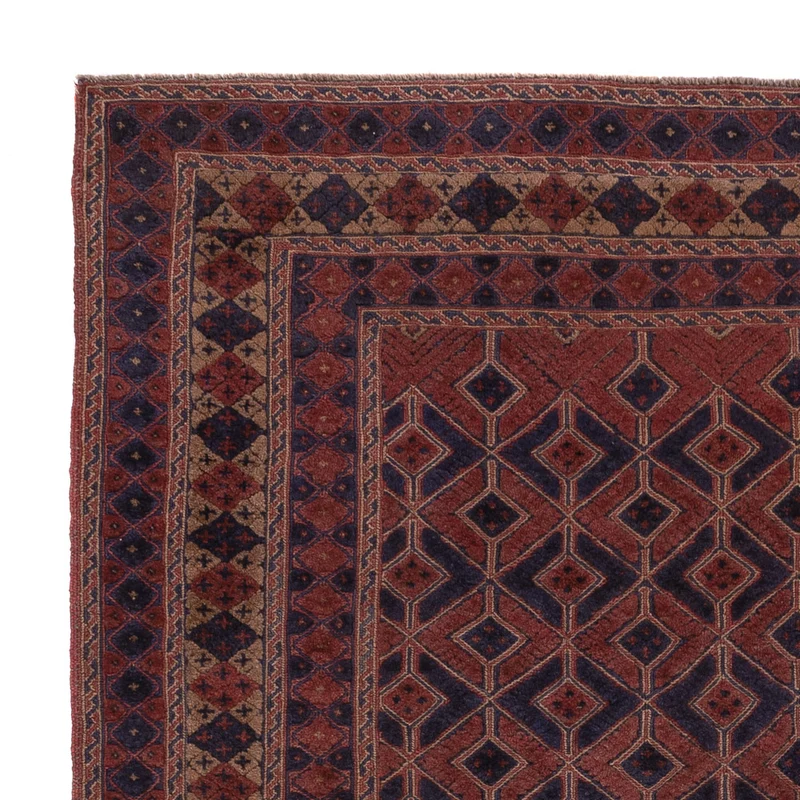 Kelim Afghan Teppich 173x180cm - dunkelbeige