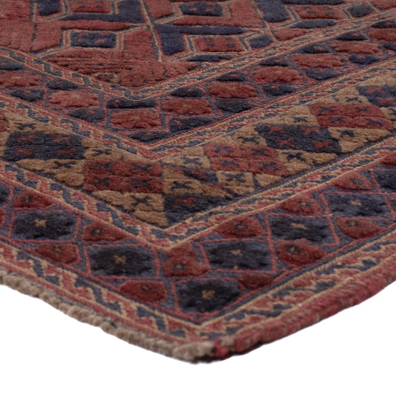 Kelim Afghan Teppich 173x180cm - dunkelbeige