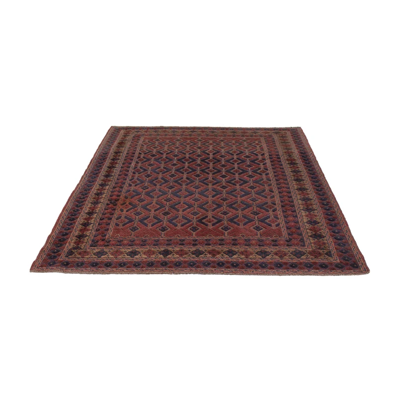 Kelim Afghan Teppich 173x180cm - dunkelbeige