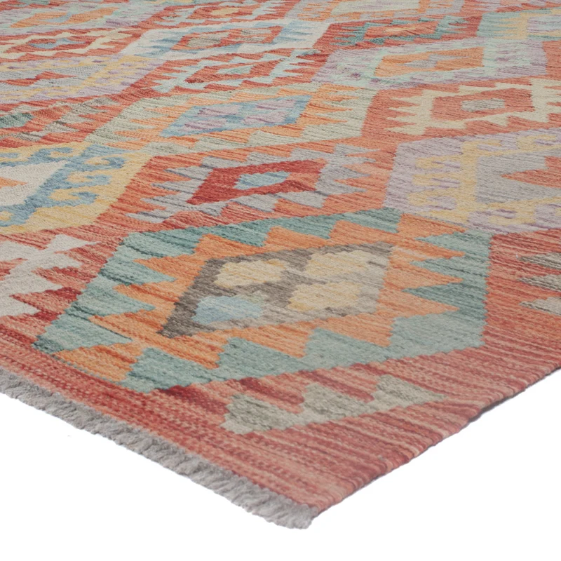 Kelim Maimene Teppich 253x307cm - mehrfarbig