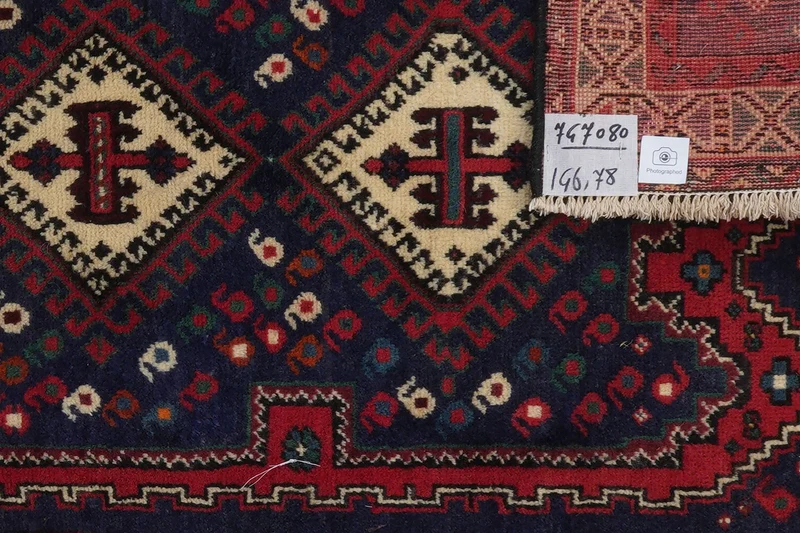 Afshar · Handgeknüpft – Blau, 146x78 cm