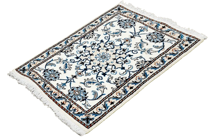 Nain 12La · Handgeknüpft – Beige, 85x60 cm