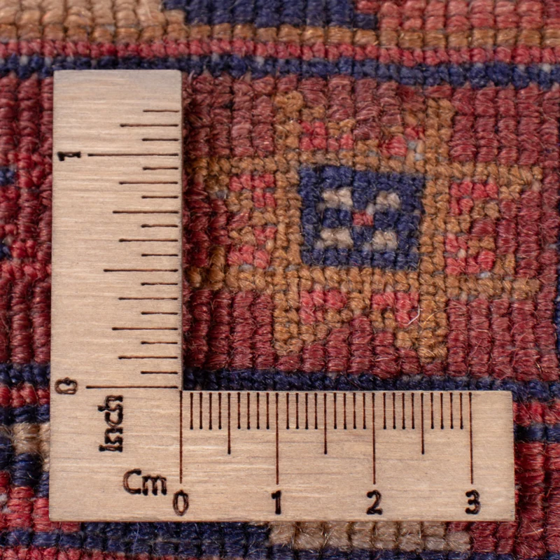 Kelim Afghan Teppich 147x195cm - dunkelrot