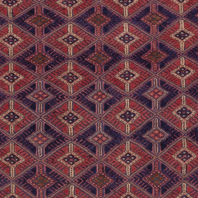 Kelim Afghan Teppich 149x193cm - dunkelrot