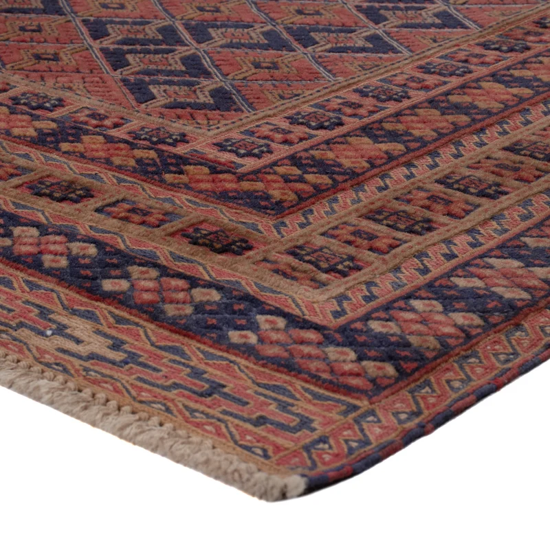 Kelim Afghan Teppich 157x183cm - dunkelrot