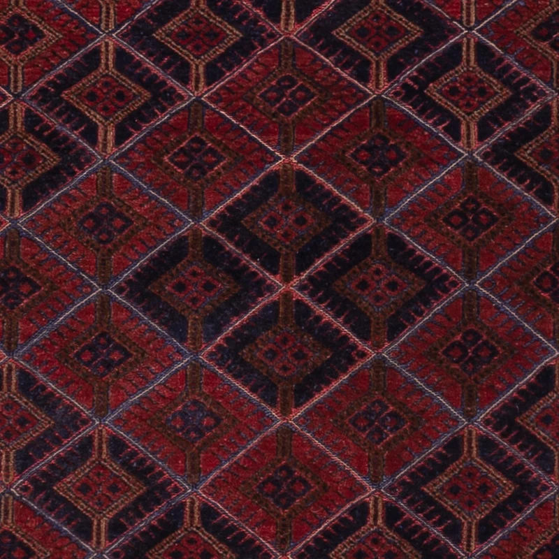 Kelim Afghan Teppich 155x182cm - dunkelrot