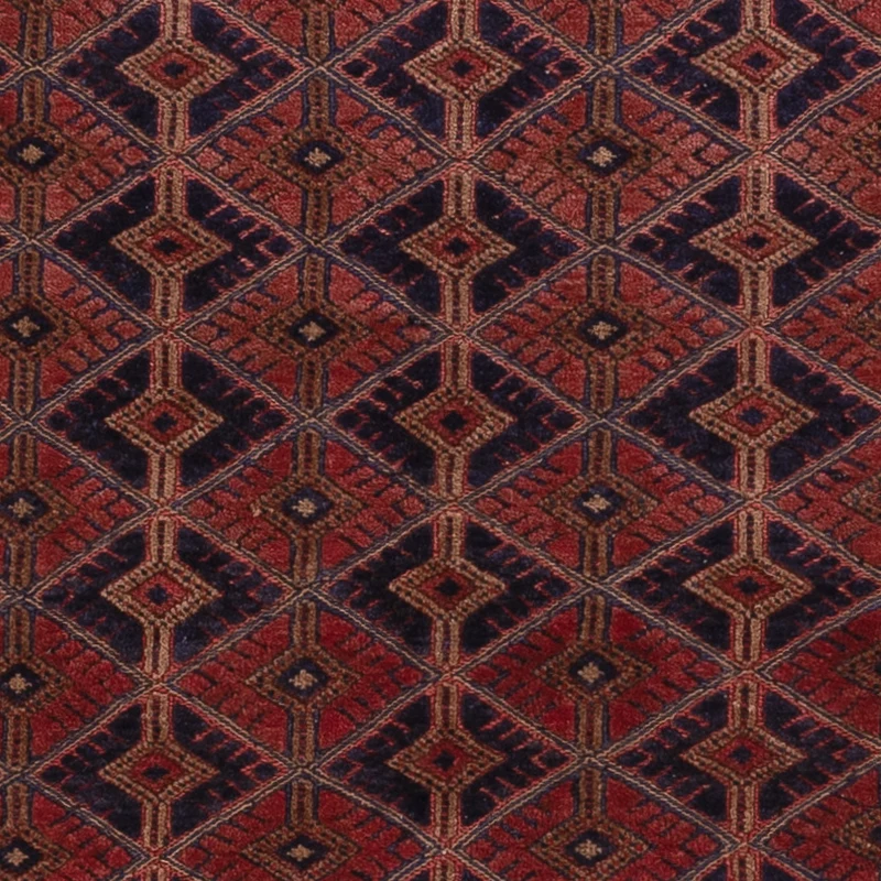 Kelim Afghan Teppich 152x190cm - dunkelrot