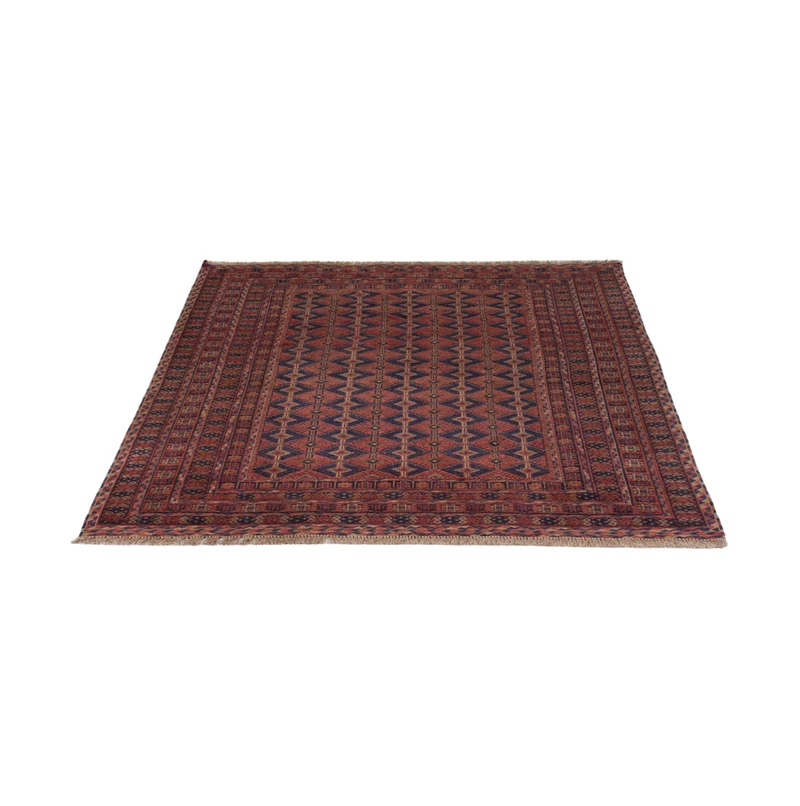 Kelim Afghan Teppich 152x190cm - dunkelrot