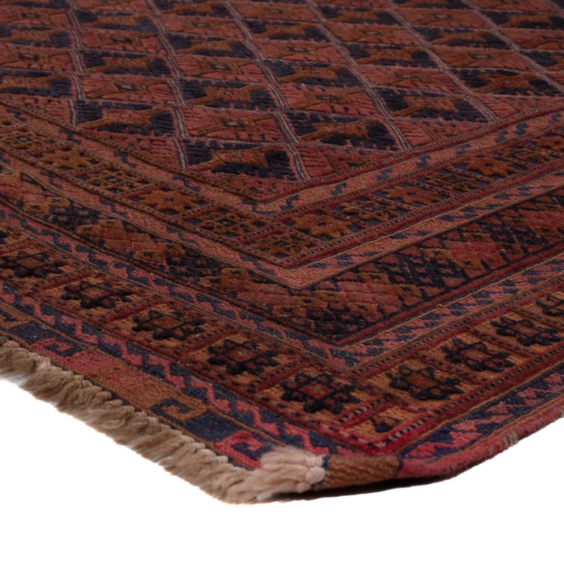 Kelim Afghan Teppich 145x195cm - dunkelrot
