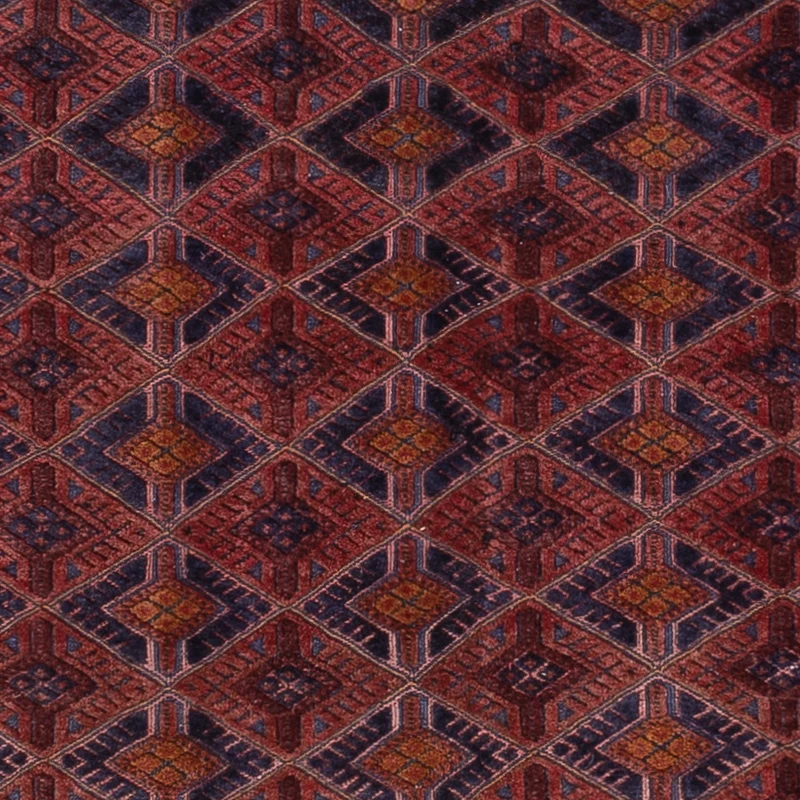 Kelim Afghan Teppich 148x194cm - dunkelrot