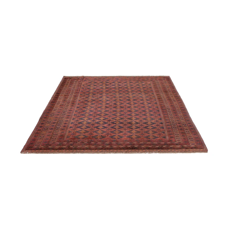 Kelim Afghan Teppich 148x194cm - dunkelrot
