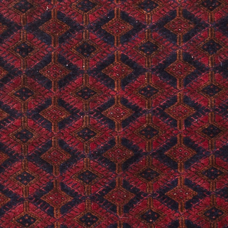 Kelim Afghan Teppich 152x190cm - dunkelrot