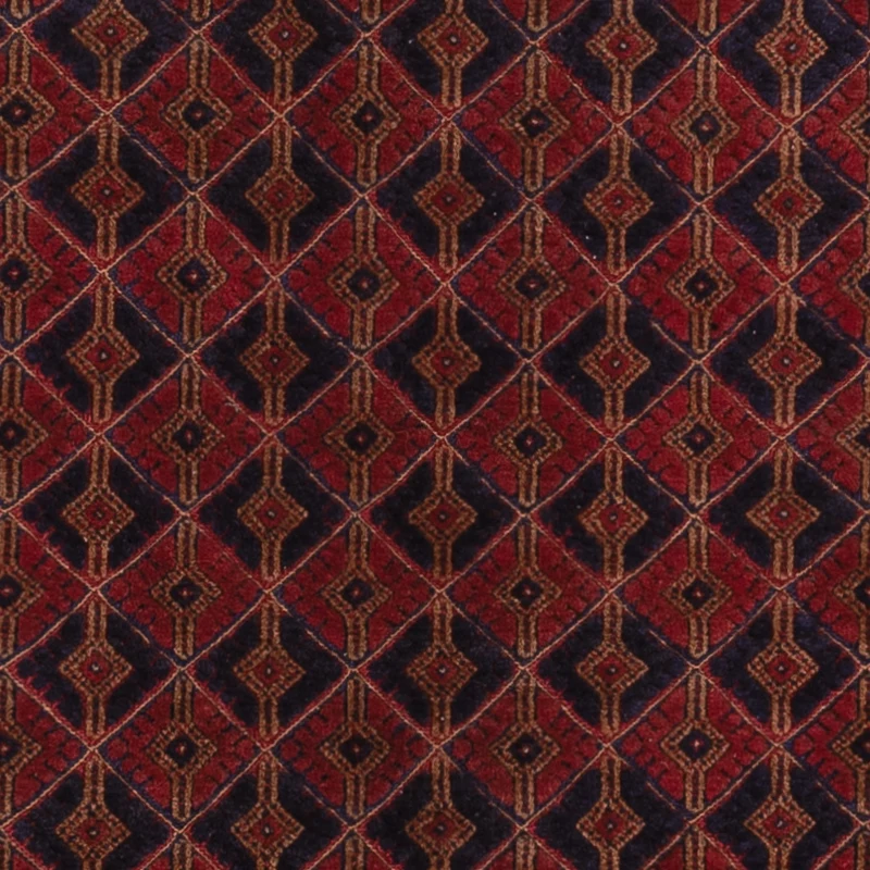 Kelim Afghan Teppich 148x190cm - dunkelrot