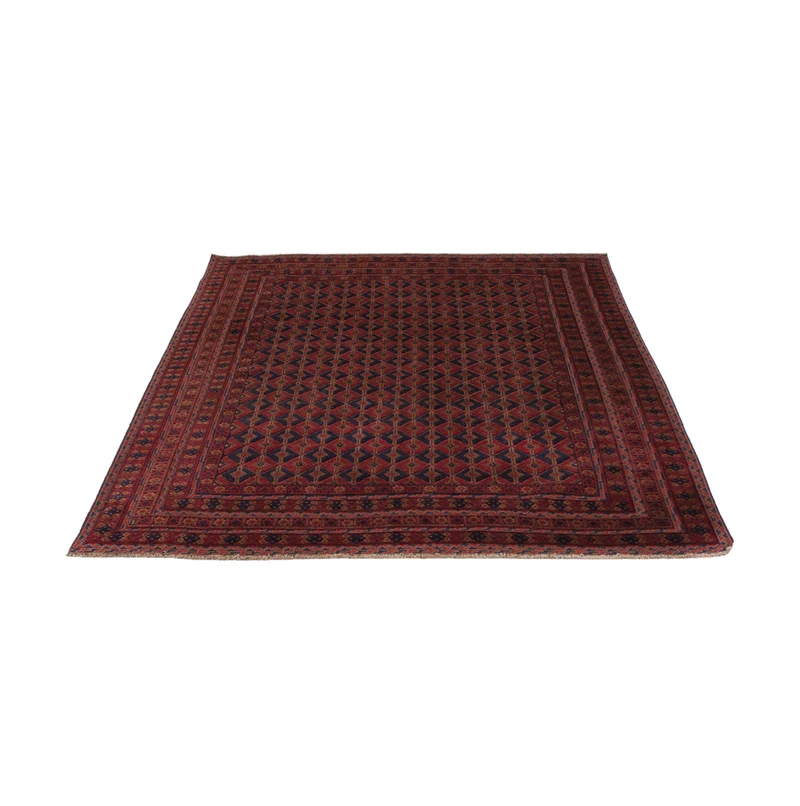 Kelim Afghan Teppich 148x190cm - dunkelrot